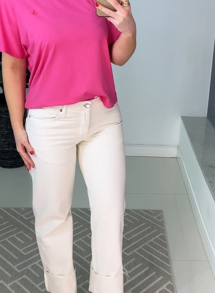 calça sarja low rise reta animale jeans