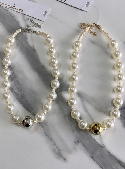 colar pérolas diversas