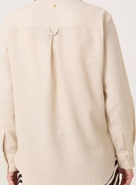 camisa dudalina linho bolsos