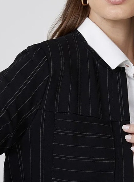 casaqueto dudalina malha risca de giz