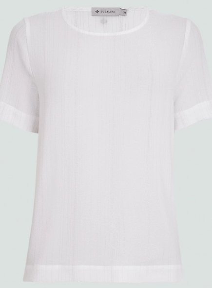 blusa dudalina fios lurex