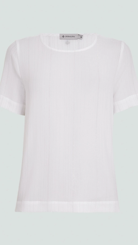 blusa dudalina fios lurex