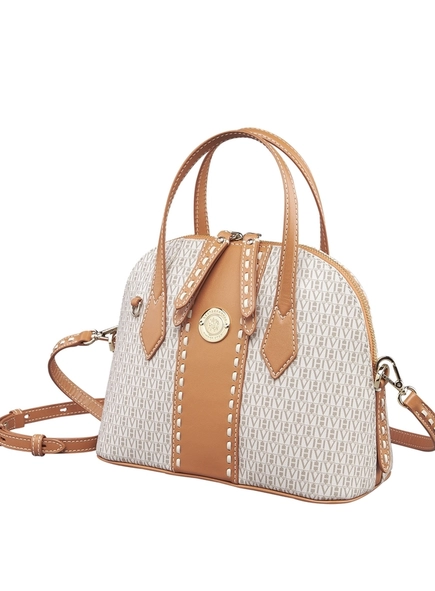 bolsa flora blason al canvas gray hazel hue