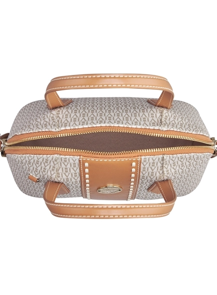 bolsa flora blason al canvas gray hazel hue