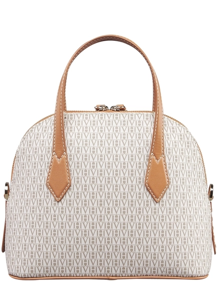 bolsa flora blason al canvas gray hazel hue