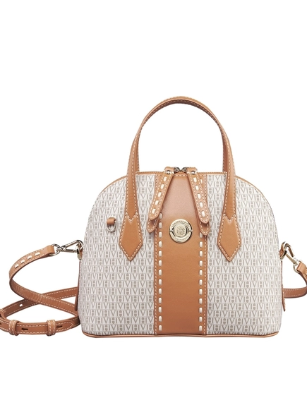 bolsa flora blason al canvas gray hazel hue