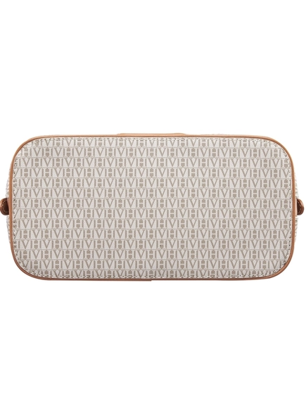 bolsa flora blason al canvas gray hazel hue