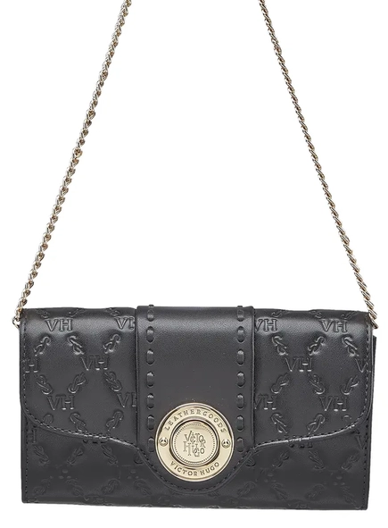 bolsa lock clutch elos vh couro