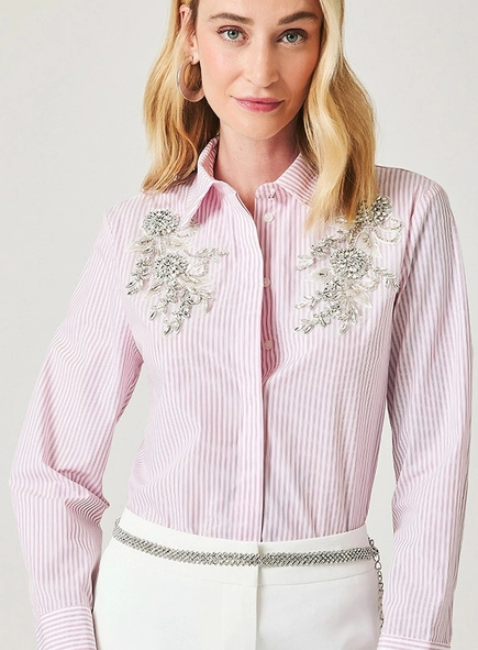 camisa dudalina ml slim bordada