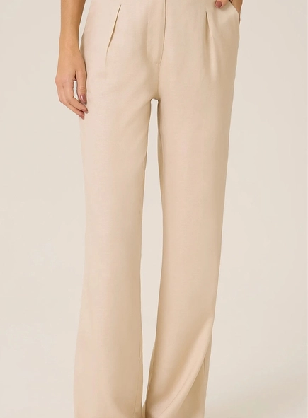 calça dudalina alfaiataria linho