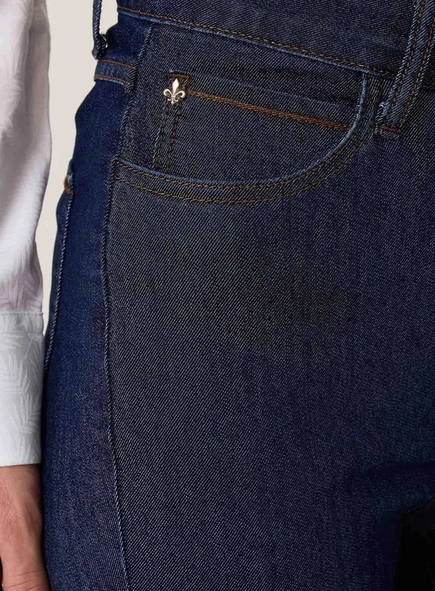 calça jeans dudalina cigarrete pesponto