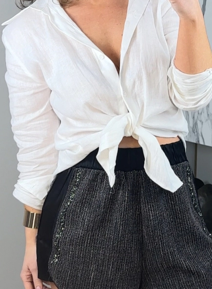 camisa capri linho100%