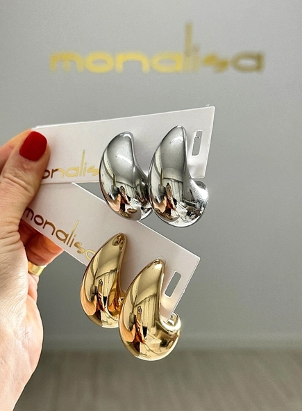 brinco gota maxi curvada