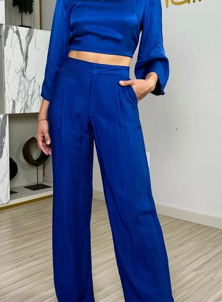 blusa forum meia manga cetim