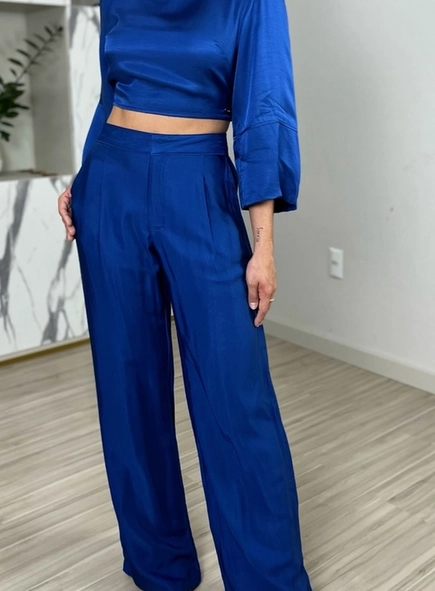 blusa forum meia manga cetim