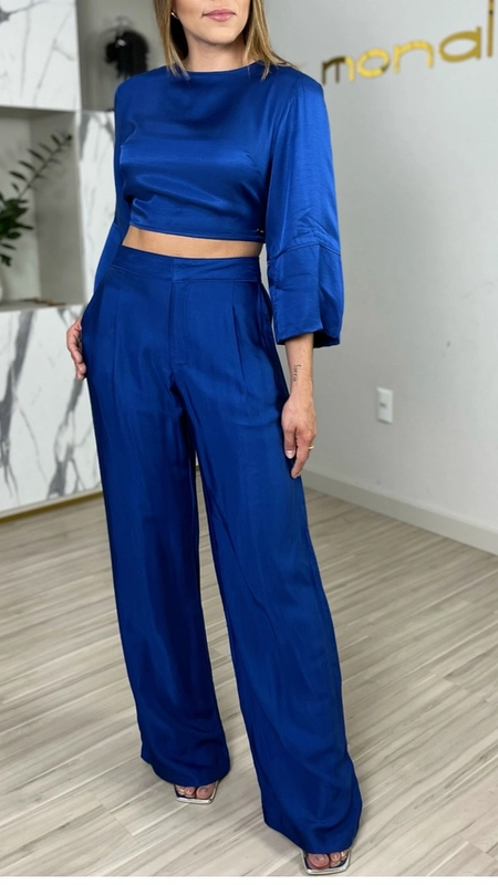 blusa forum meia manga cetim