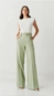 Calça linho alfaiataria wideleg silvia