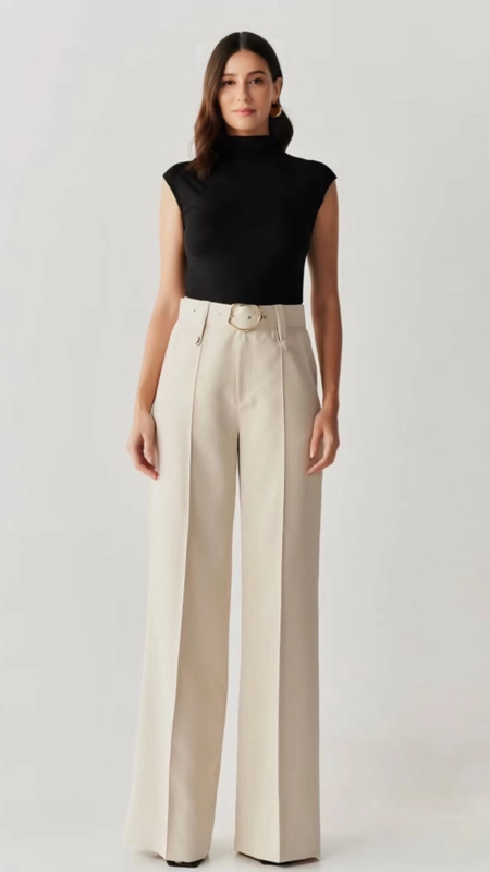 Blusa malha soft gola chic