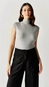 Blusa malha soft gola chic