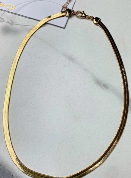 colar malha snake shine