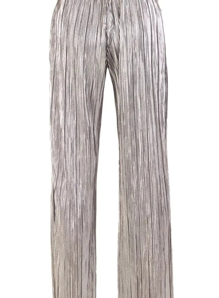 calça plissada metalizada forum