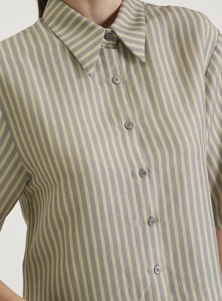 camisa linho forum estampa listrada