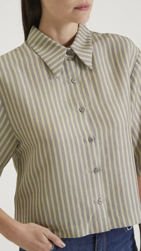 camisa linho forum estampa listrada