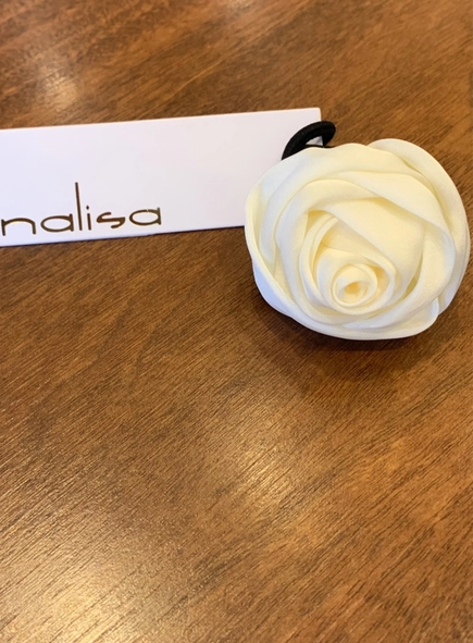 elástico prendedor de cabelo flor