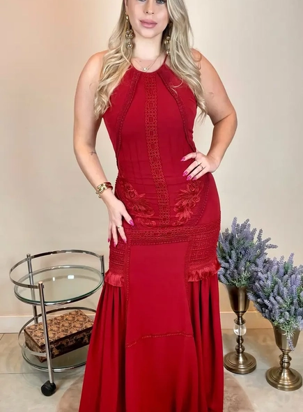 vestido longo gla alta kampola