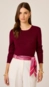 blusa tricot dudalina botão joia