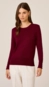 blusa tricot dudalina botão joia