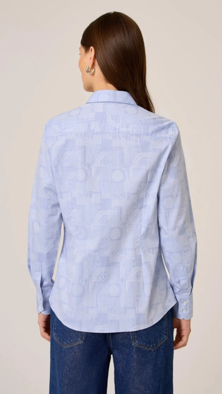 camisa dudalina ml slim estampa paisley maq