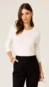 blusa tricot dudalina botão joia