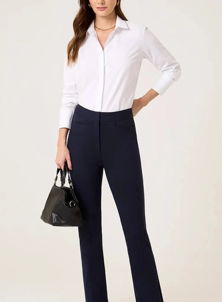 calça dudalina bootcut malha