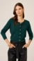 cardigan tricot dudalina botão joia