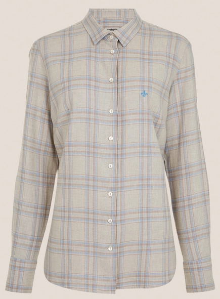 camisa dudalina ml regular xadrez line blend