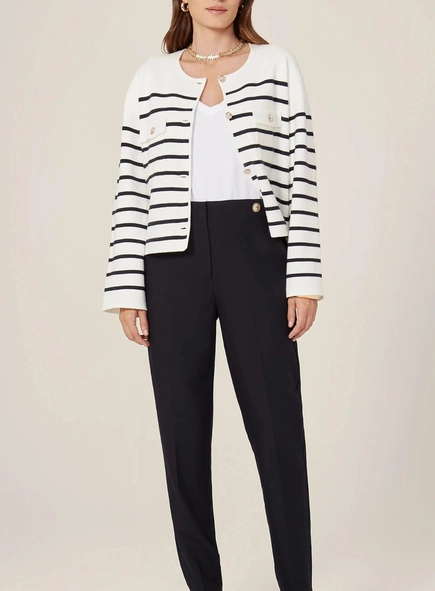 calça dudalina cigarrete botão