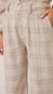 calça dudalina xadrez line blend