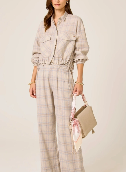 jaqueta dudalina xadrez line blend