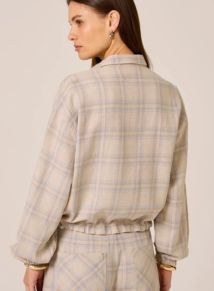 jaqueta dudalina xadrez line blend