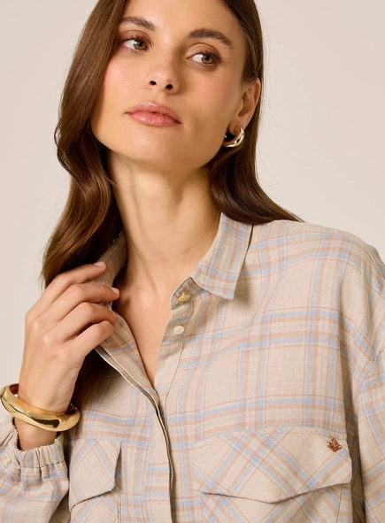 jaqueta dudalina xadrez line blend