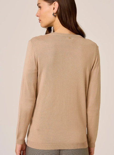 cardigan tricot dudalina botão joia