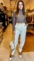blusa tule animale jeans raglan xadrez quadriculado