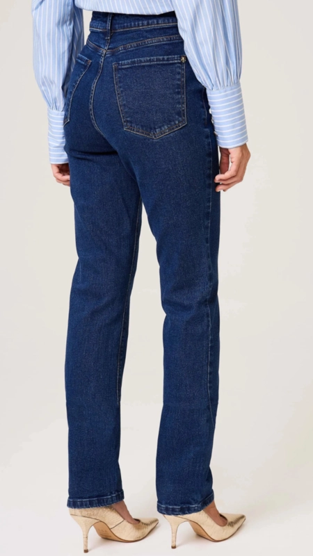calça jeans dudalina reta