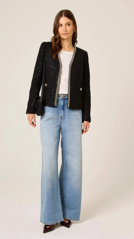 casaco dudalina tweed paetê gabriela