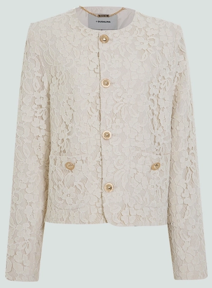 casaco dudalina renda diana