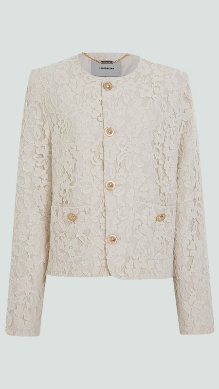 casaco dudalina renda diana