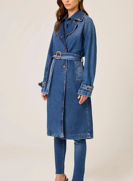 trench coat jeans dudalina