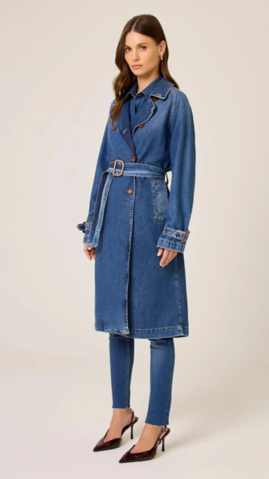 trench coat jeans dudalina