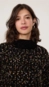 blusa tricot animale jeans color